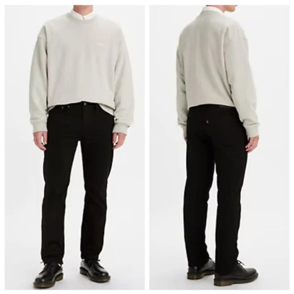 Levi's Mens 29 x 25 Black 514 Straight Flex Fit Denim Jean Stretch - Picture 1 of 15